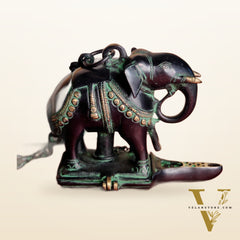 Brass Unique Hanging Elephant Lamp antique