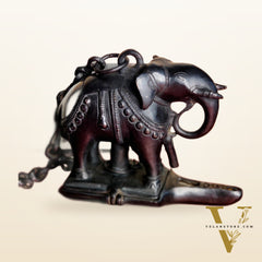 Brass Unique Hanging Elephant Lamp black
