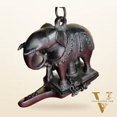 Brass Unique Hanging Elephant Lamp black