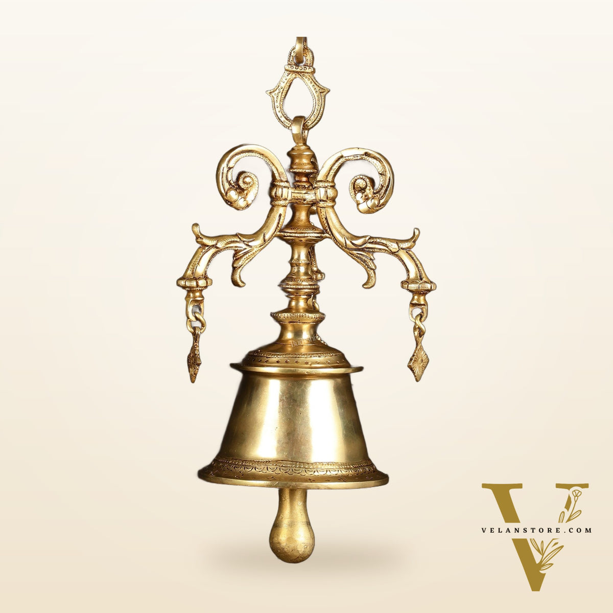 Brass Unique Hanging Temple Bell large heavy