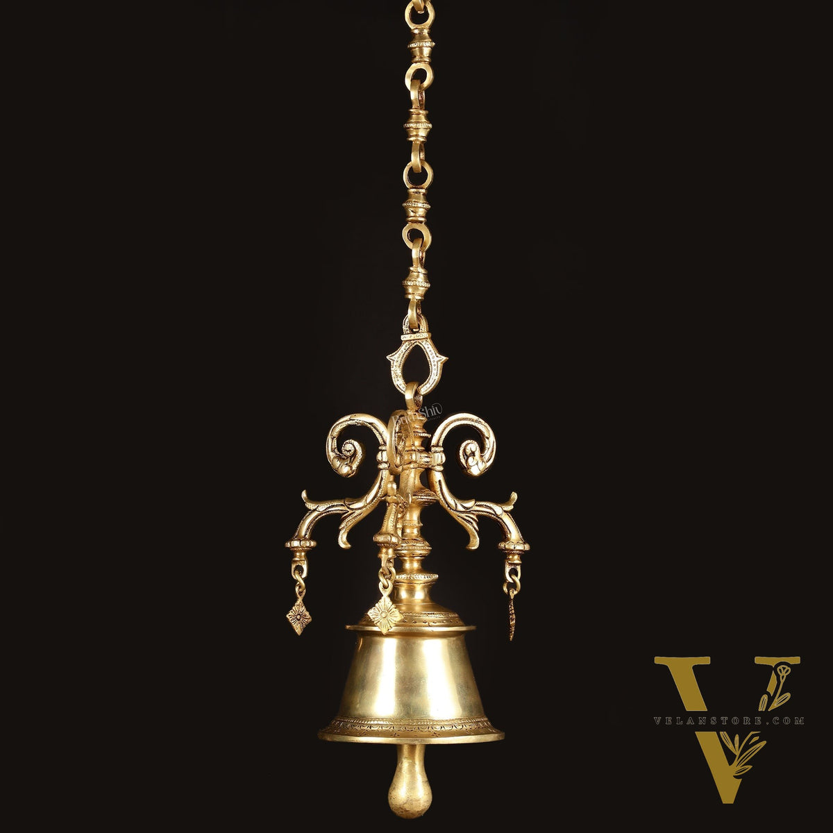 Brass Unique Hanging Temple Bell large heavy