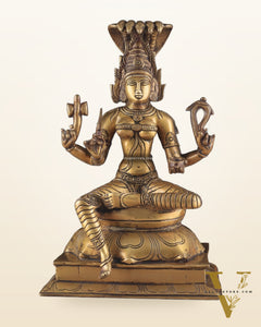 Brass Unique Mariamman Idol – Divine Goddess Statue (12 Inches)