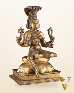 Brass Unique Mariamman Idol – Divine Goddess Statue (12 Inches)