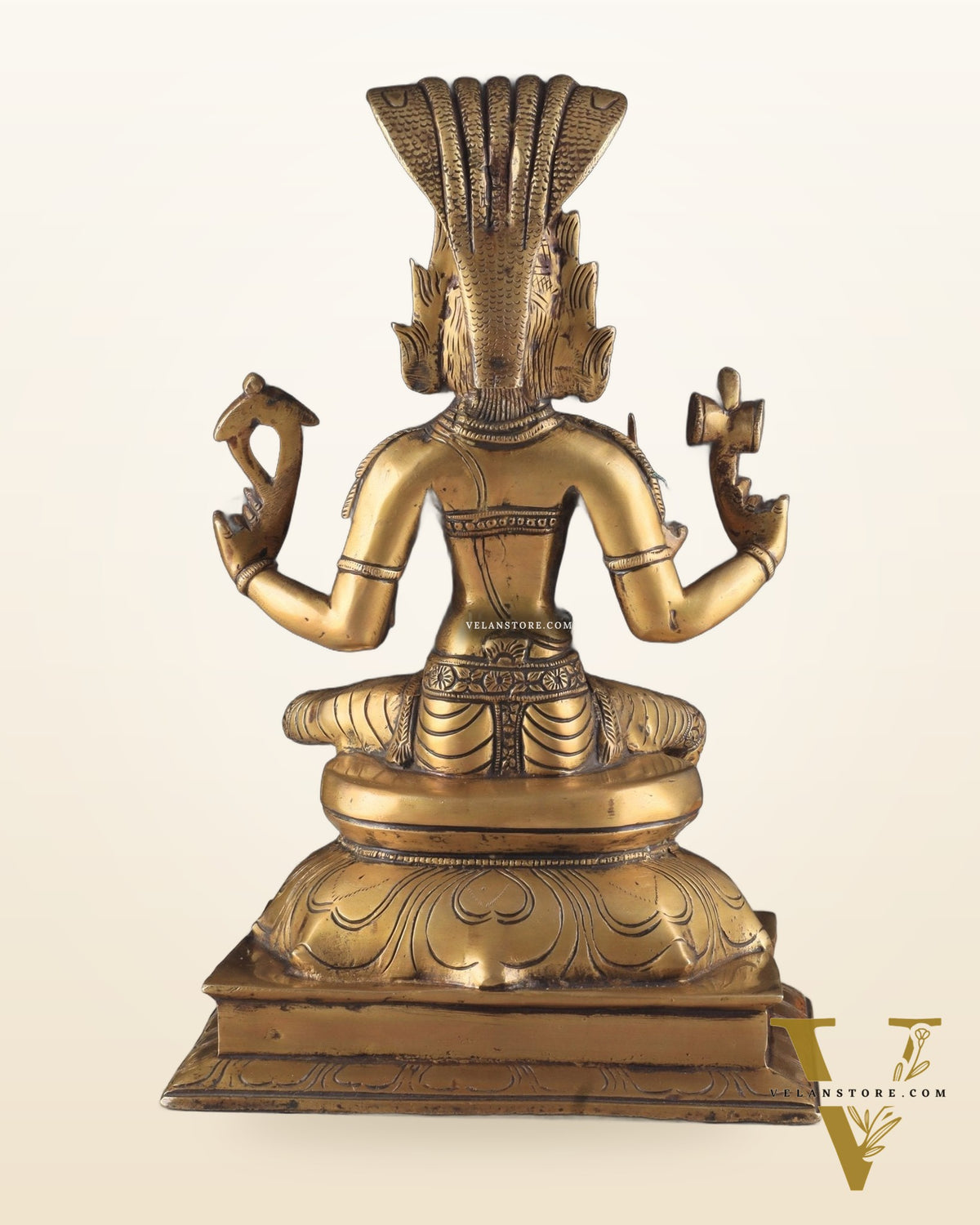 Brass Unique Mariamman Idol – Divine Goddess Statue (12 Inches)