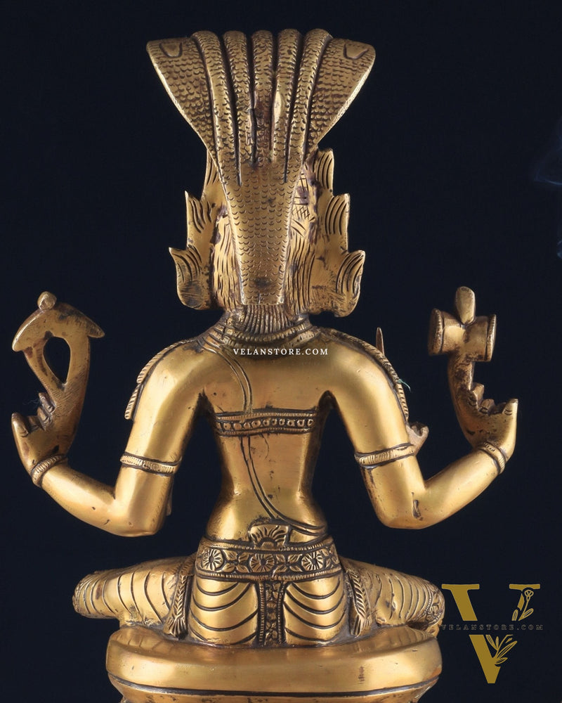 Brass Unique Mariamman Idol – Divine Goddess Statue (12 Inches)