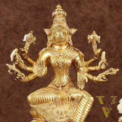 Brass Varahi Amman Idol | Height: 9.5 inch