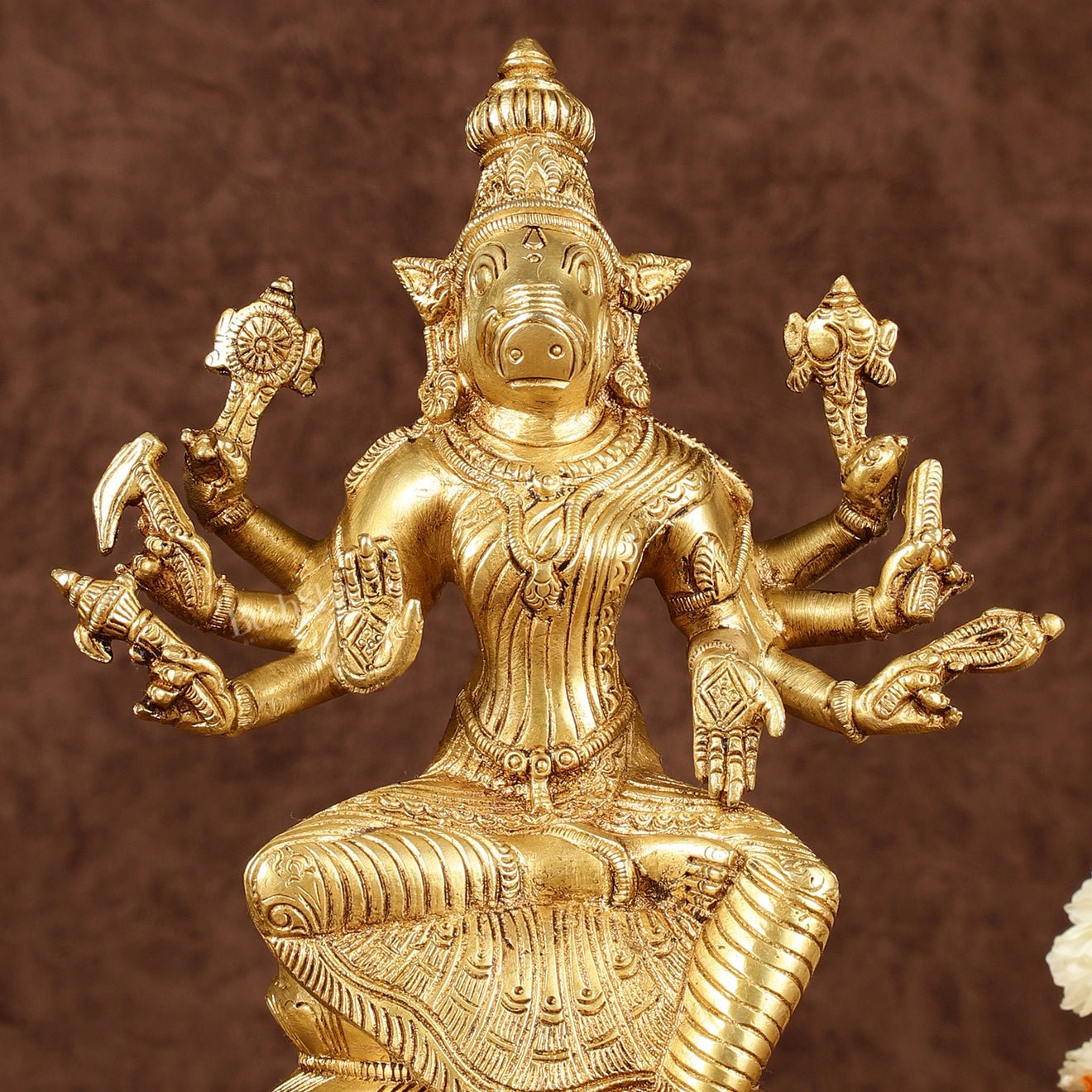 Brass Varahi Amman Idol | Height: 9.5 inch