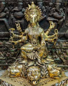 Brass Varahi Amman Large statue 21"