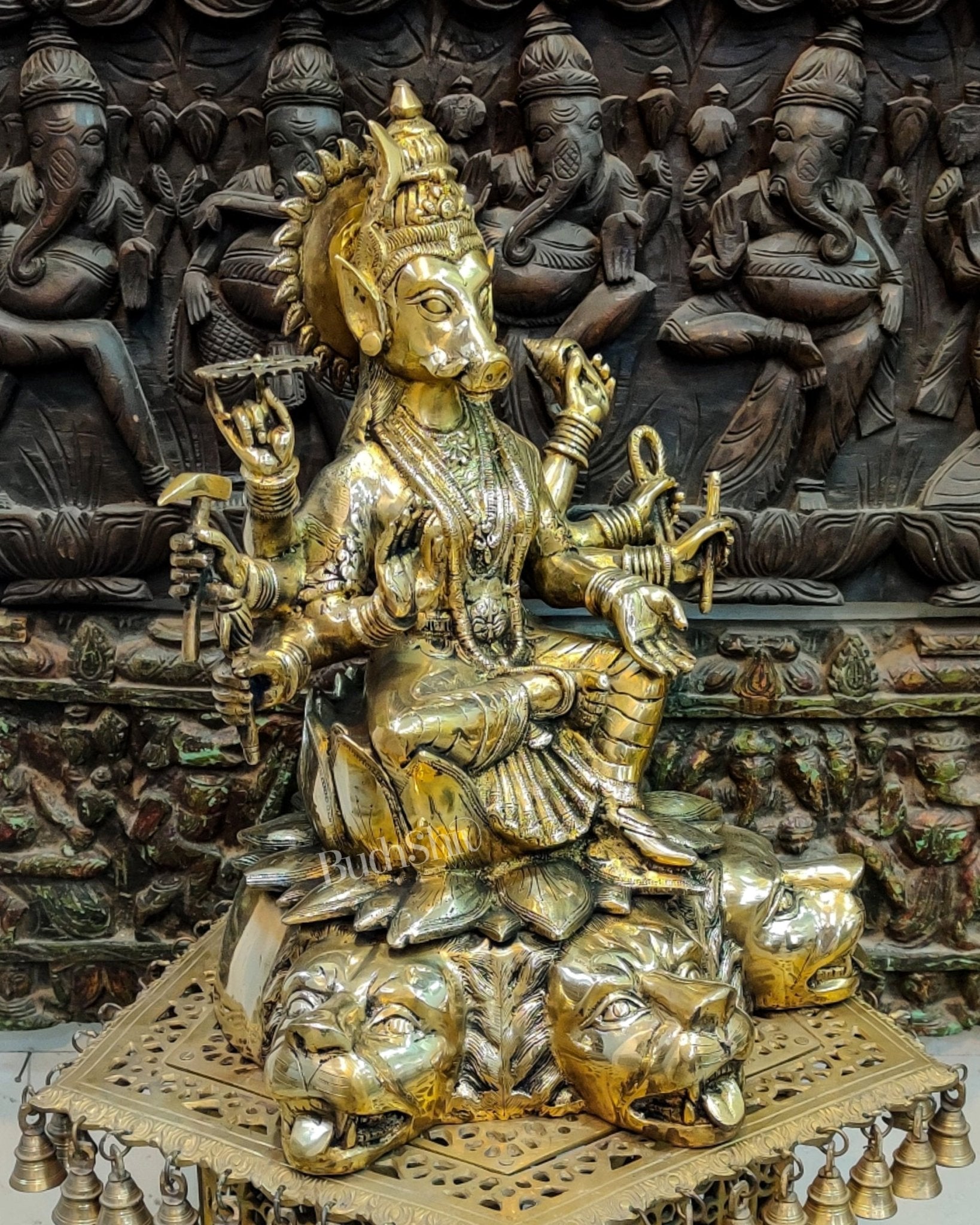 Brass Varahi Amman Large statue 21"