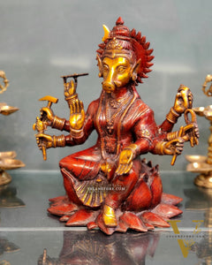 Brass Varahi amman Statue 16"