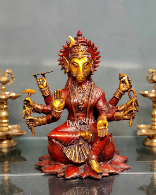 Brass Varahi amman Statue 16"
