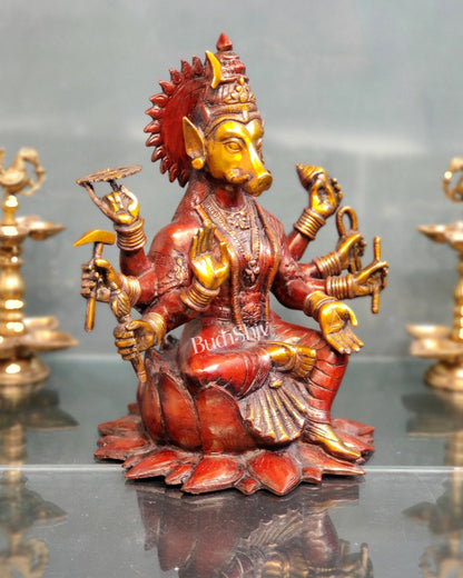 Brass Varahi amman Statue 16"