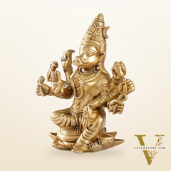Brass Varahi amman statue 6" antique