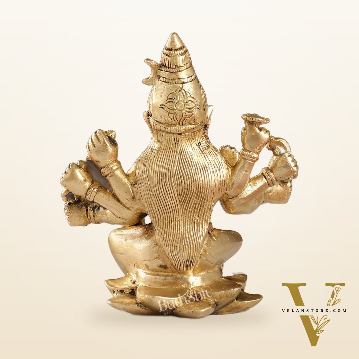 Brass Varahi amman statue 6" antique
