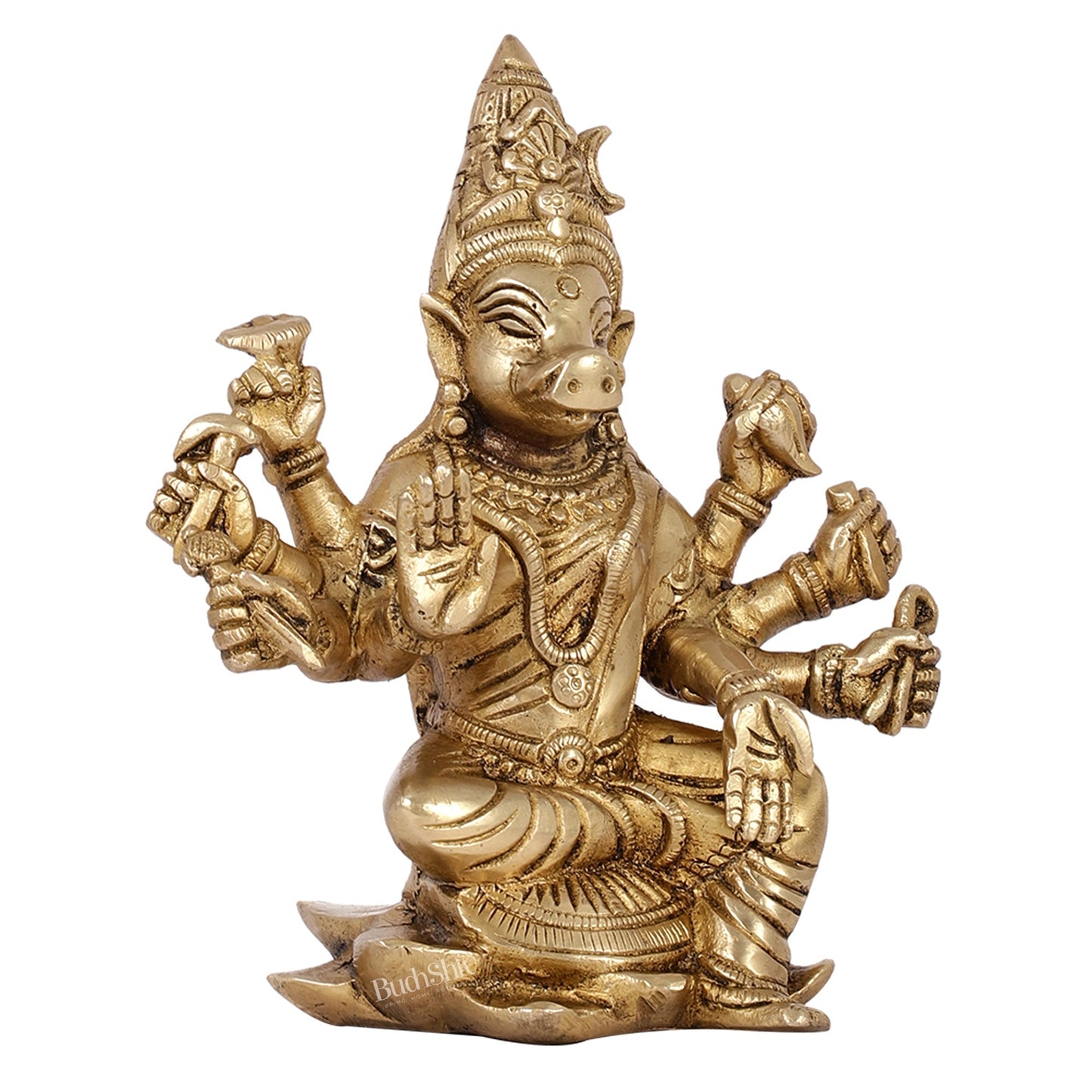 Brass Varahi amman statue 6" antique