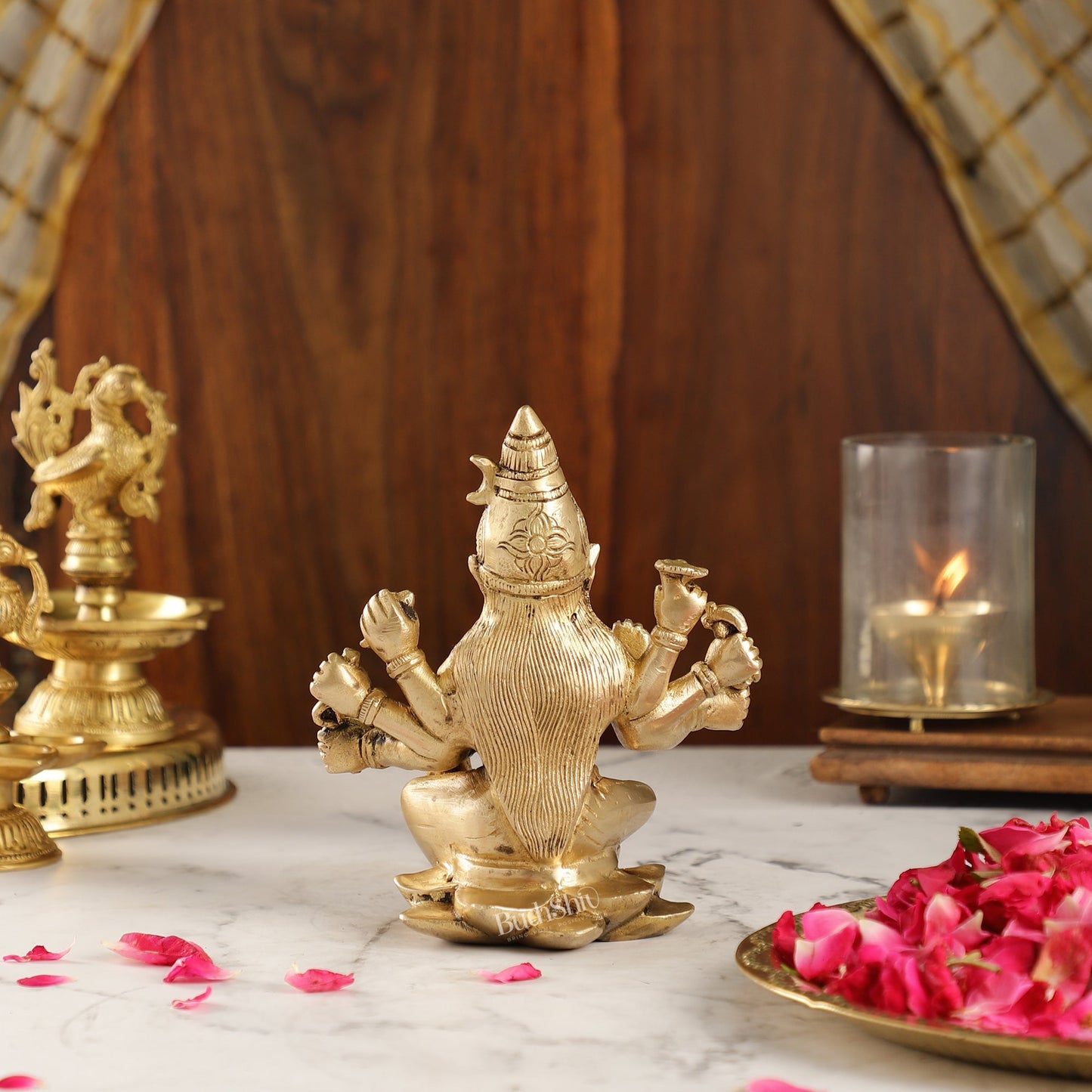 Brass Varahi amman statue 6" antique