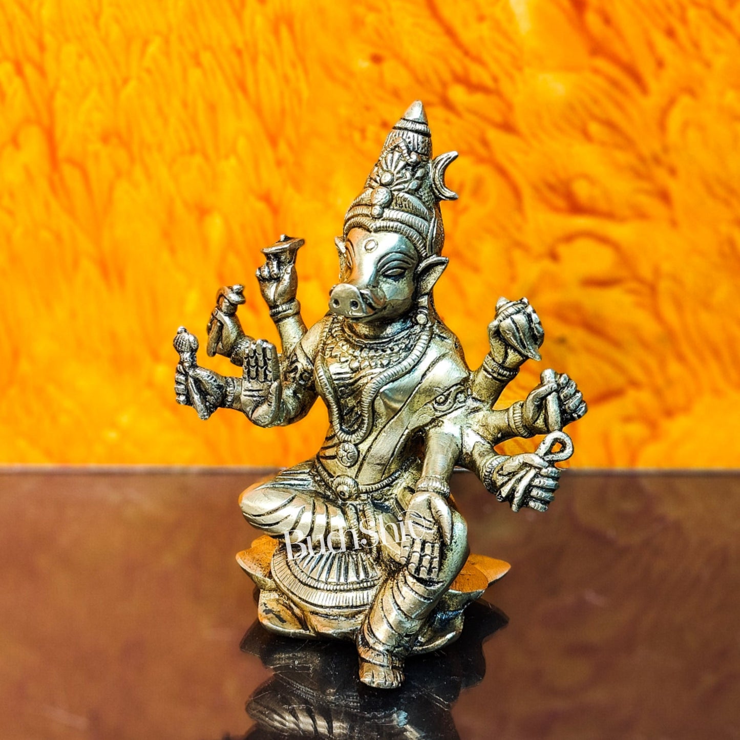 Brass Varahi amman statue 6"