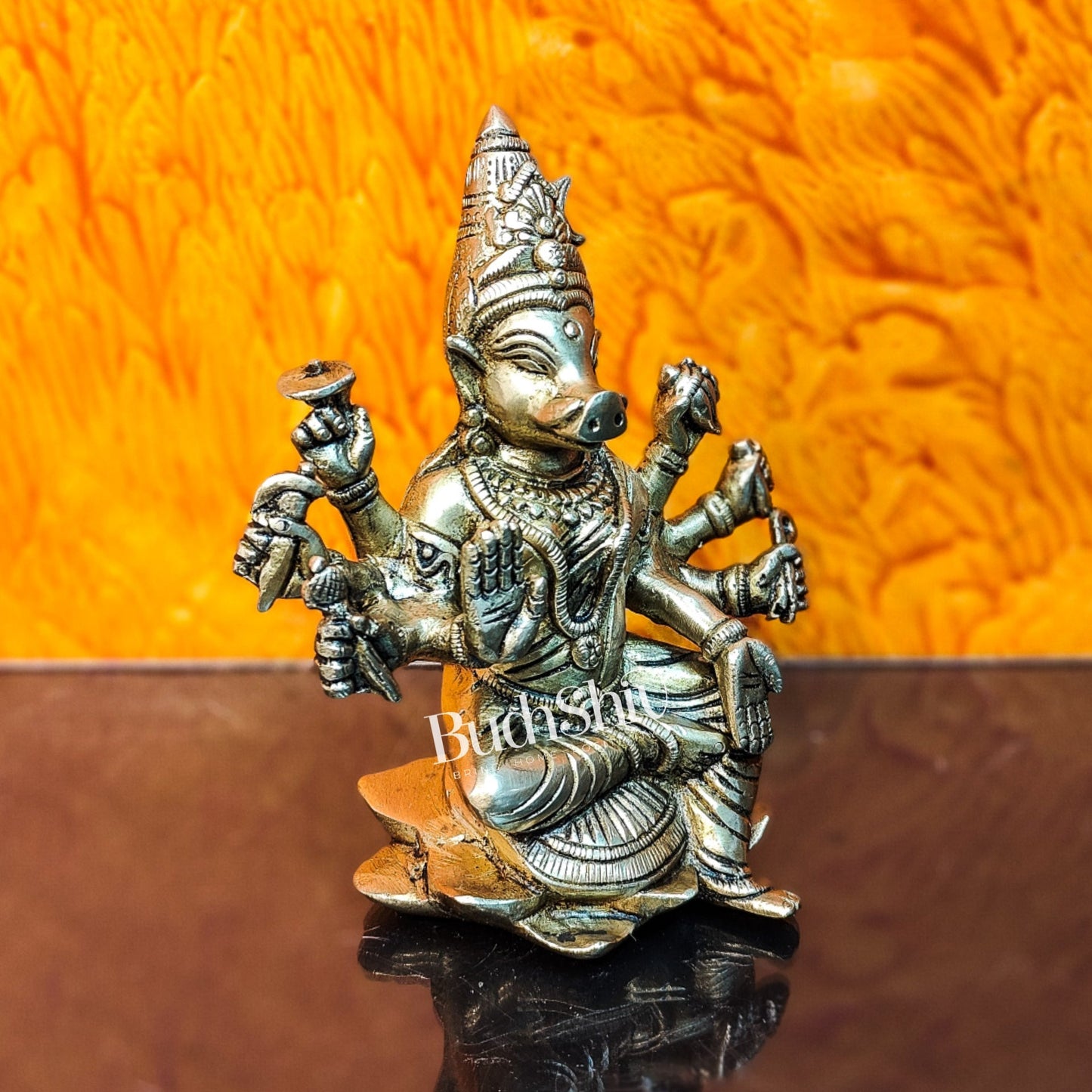 Brass Varahi amman statue 6"