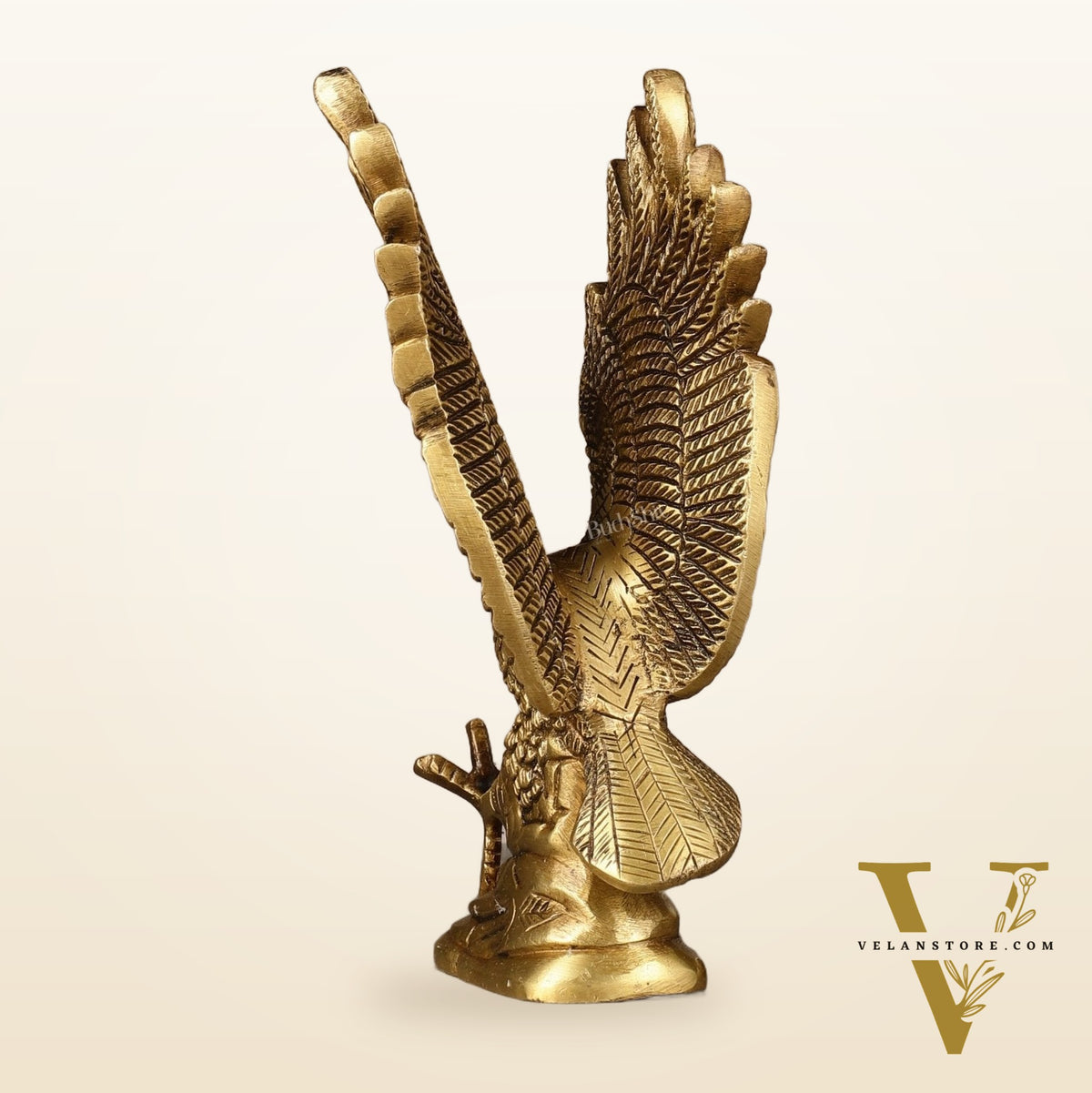 Brass Vastu Eagle with Open Feathers - 7.5" fengshui