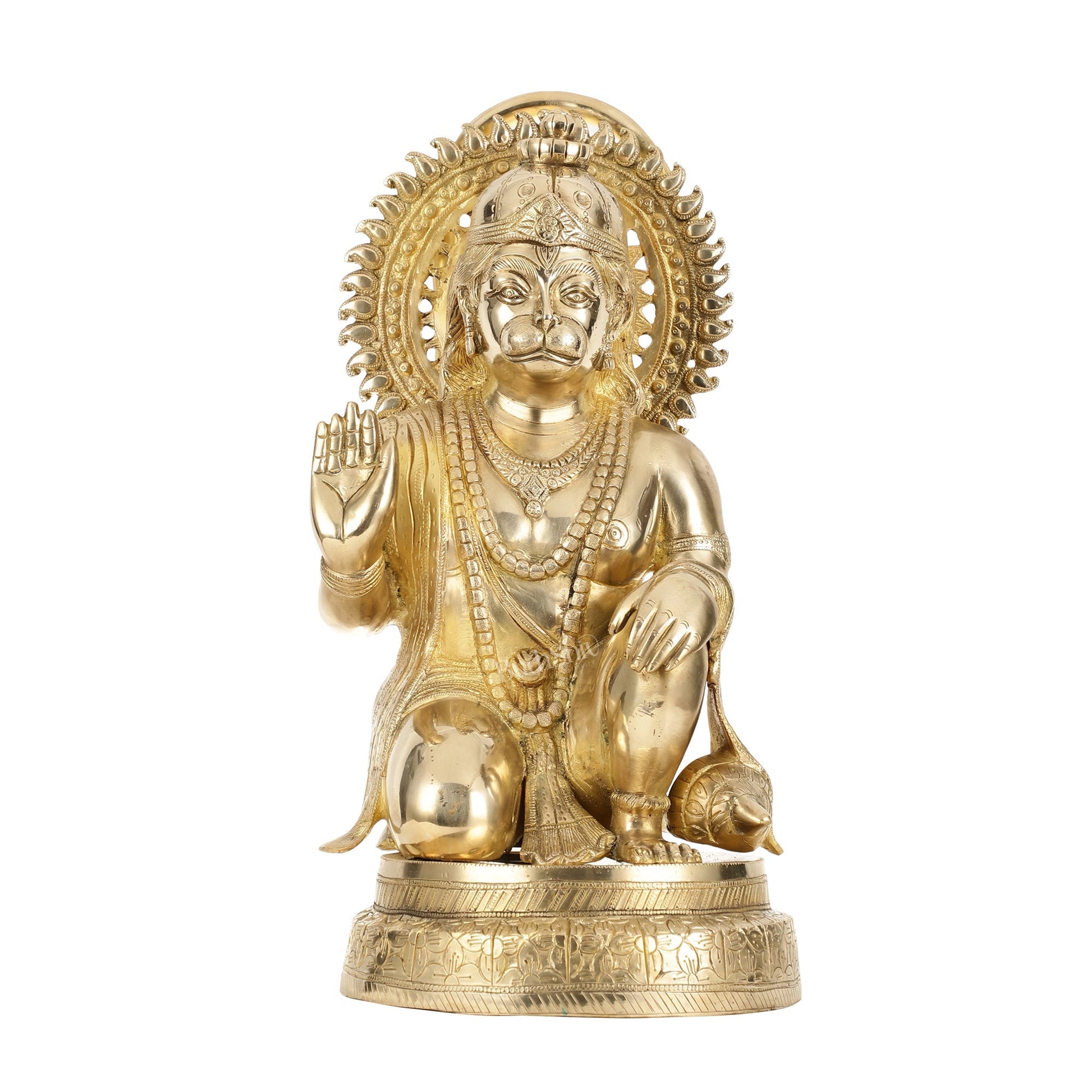 Brass Veer Hanuman Statue - 20 Inch