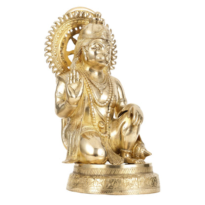 Brass Veer Hanuman Statue - 20 Inch