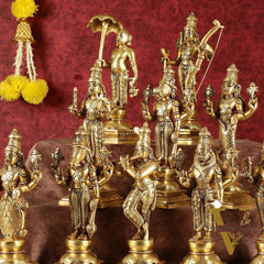 Brass Vishnu Dashavatar idols set 10 inch Superfine