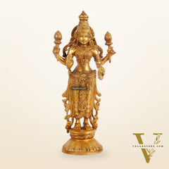 Brass Vishnu Lakshmi statue 12 inch