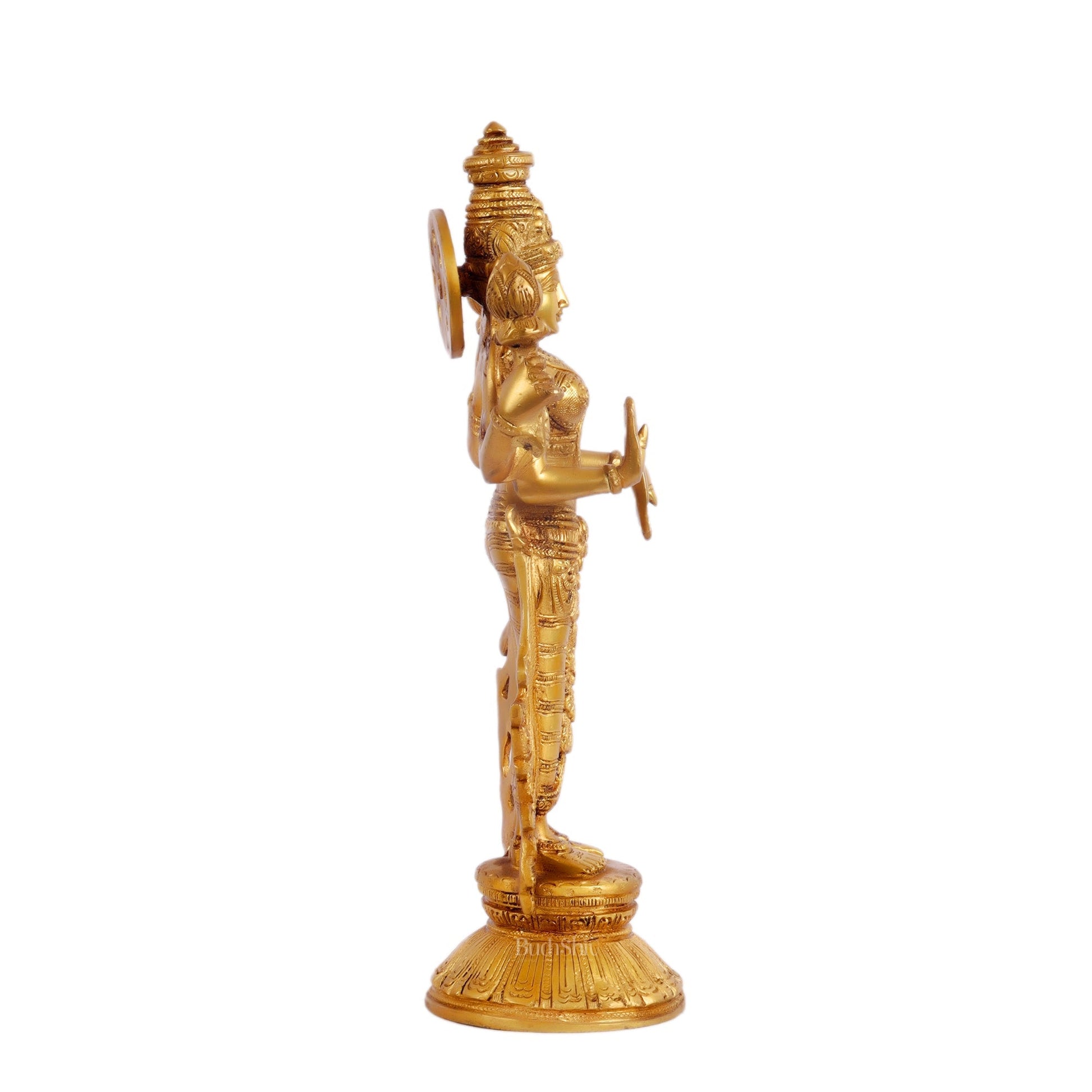 Brass Vishnu Lakshmi statue 12 inch