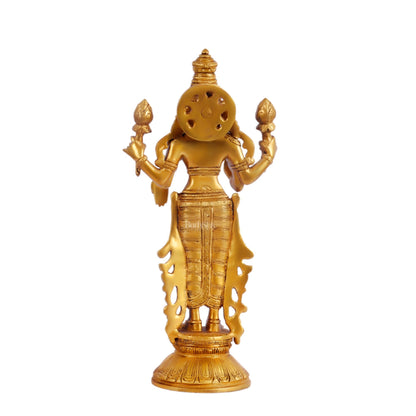 Brass Vishnu Lakshmi statue 12 inch
