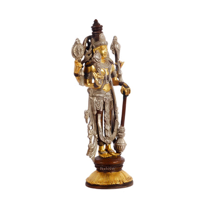 Brass Vishnu Lakshmi statue 12 inch