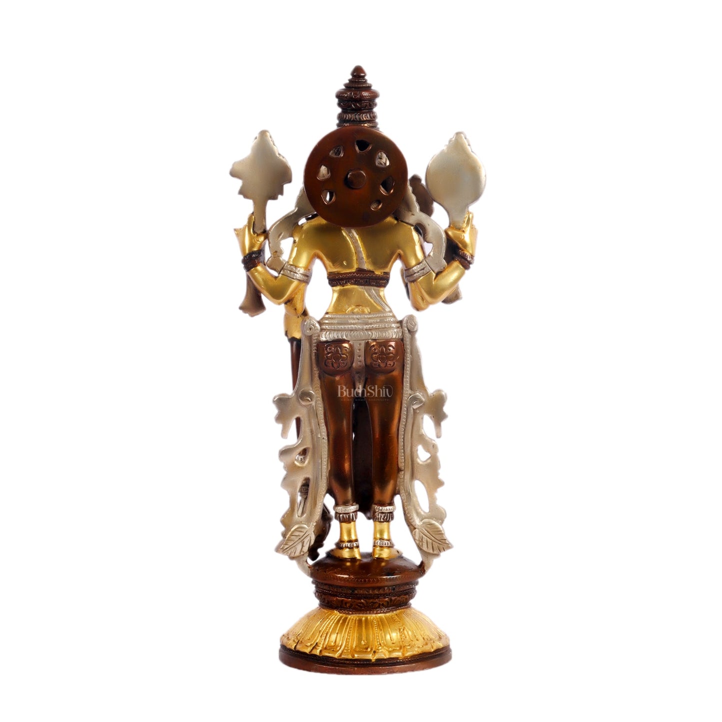 Brass Vishnu Lakshmi statue 12 inch