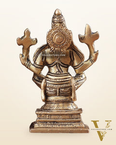 Brass Yog Narasimha Statue (Small) 4"