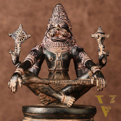 Brass Yog Narasimha swamy Statue 11"