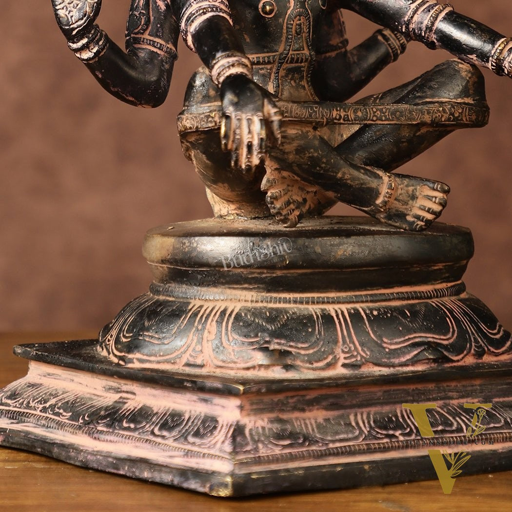 Brass Yog Narasimha swamy Statue 11"