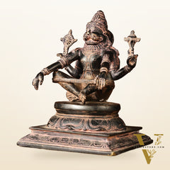 Brass Yog Narasimha swamy Statue 11"