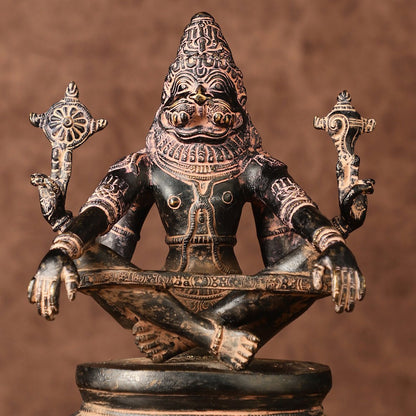 Brass Yog Narasimha swamy Statue 11"