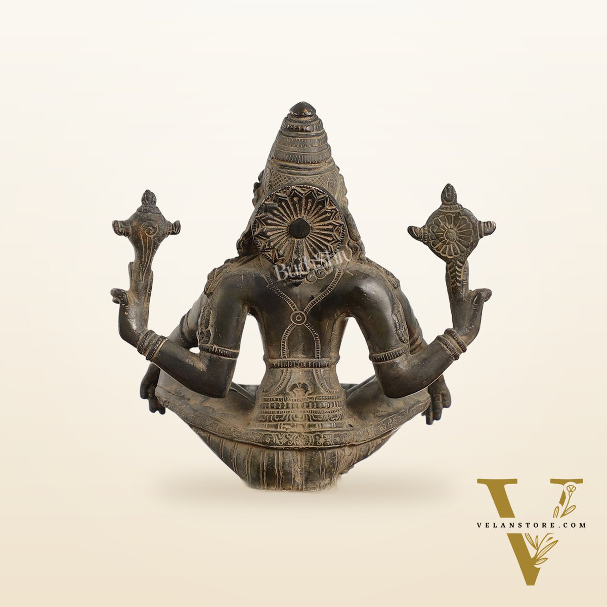 Brass Yog Narsimha Statue 11"