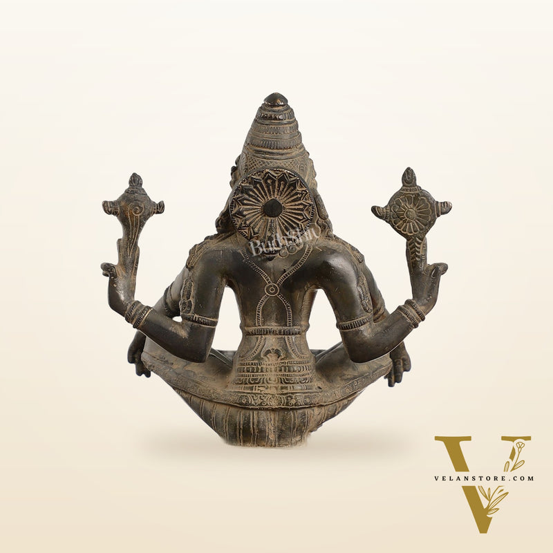 Brass Yog Narsimha Statue 11"