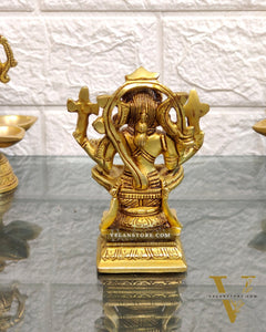 Brass Yogacharya Hanuman 4"