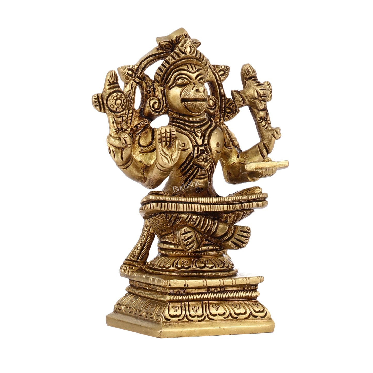 Brass Yoga Hanuman 4"