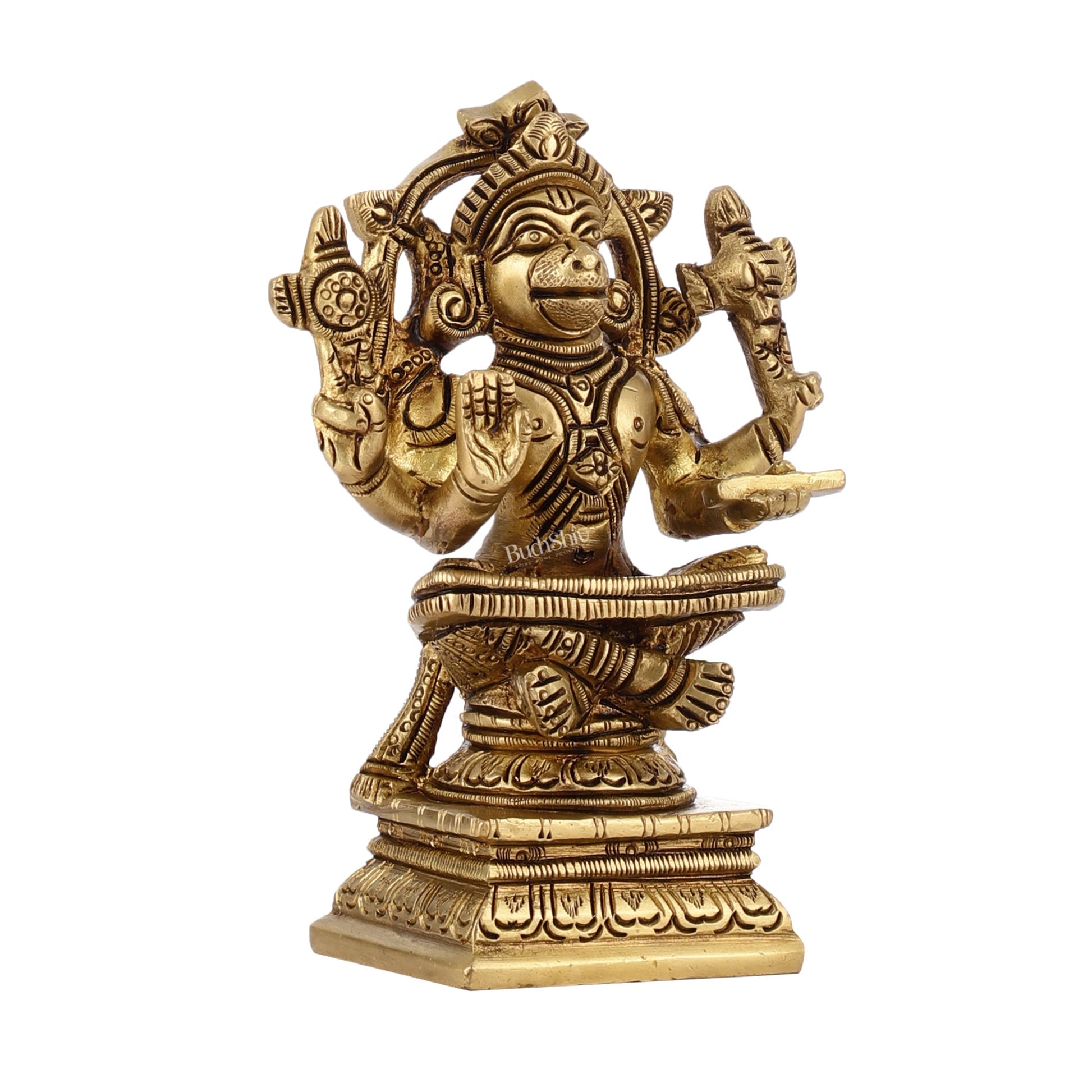 Brass Yoga Hanuman 4"