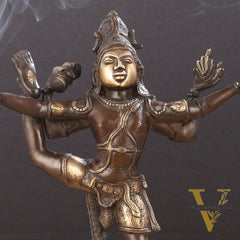 Brass Yogeshwar Dancing Shiva Idol - 14 inch