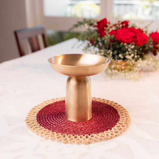 Velanstore Heirloom Brass Platter - Small