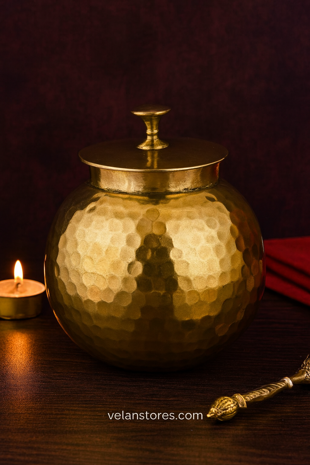 Brass Round Canister