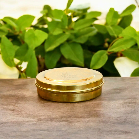 Handmade Pure Brass Chopra for Temple Use – 7 Compartment Kumkum Box