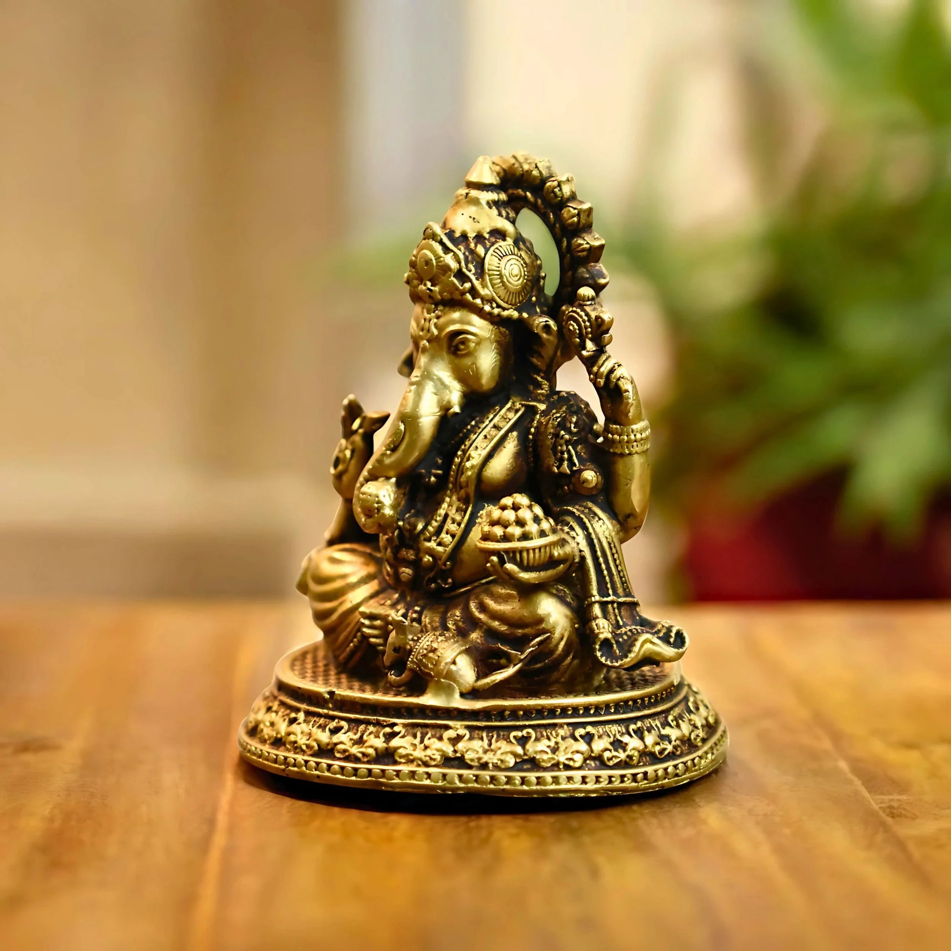 Brass Lord Ganesh idol