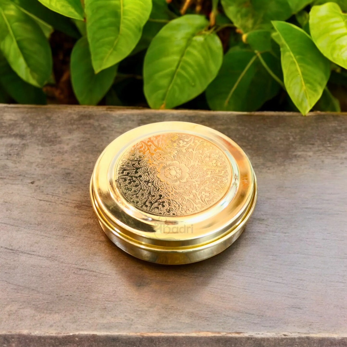 Handmade Pure Brass Chopra for Temple Use – 7 Compartment Kumkum Box