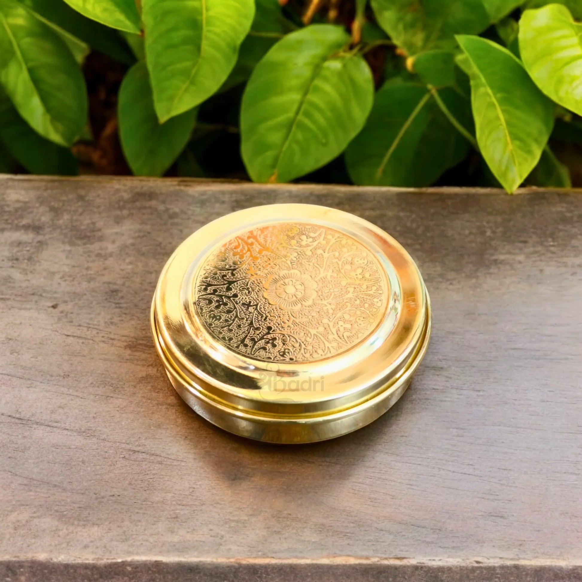 Handmade Pure Brass Chopra for Temple Use – 7 Compartment Kumkum Box