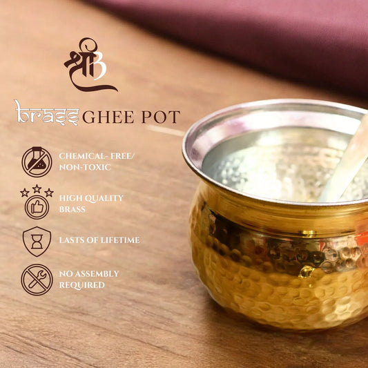Brass Ghee Pot