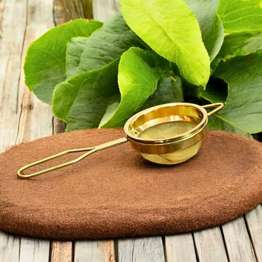 Pure Brass Tea Strainer – Traditional Handmade Tea Filter